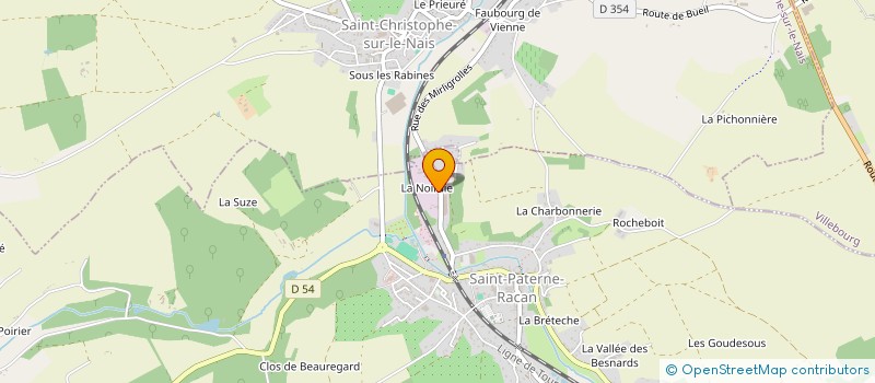 localisation de l'entreprise SCI GENERATION  SAINT-PATERNE-RACAN