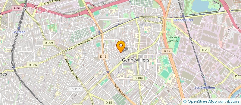 localisation de l'entreprise SCI GENERATION à GENNEVILLIERS