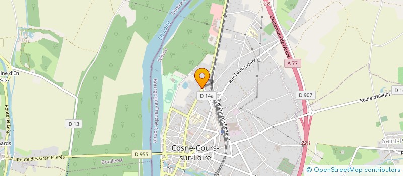 localisation de l'entreprise SCI GENERATIONS à COSNE-COURS-SUR-LOIRE
