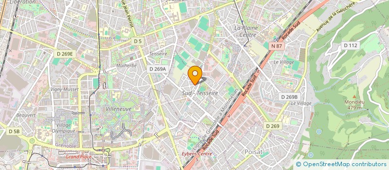 localisation de l'entreprise SCI GENERATIONS DE FONDAUMIERE  SAINT-MARTIN-D'HERES