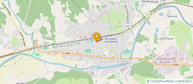 localisation de l'entreprise SCI GENERATIONS R  TERRASSON-LAVILLEDIEU