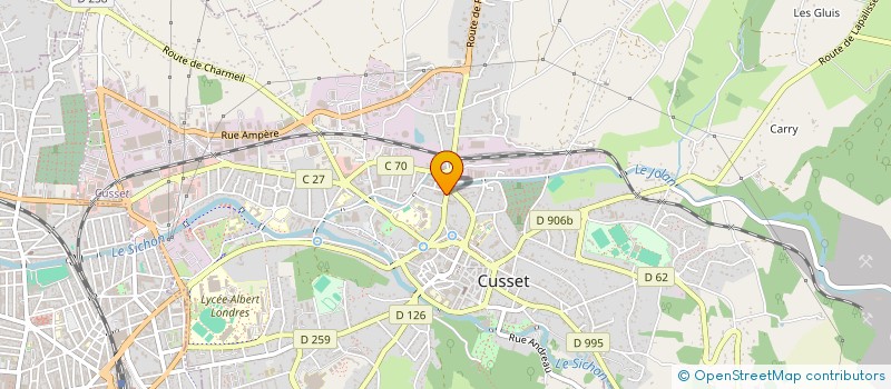 localisation de l'entreprise SCI GENERGIE à CUSSET