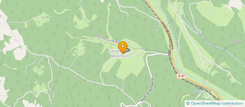 localisation de l'entreprise SCI GENERILLE  SAVIGNAC-DE-MIREMONT