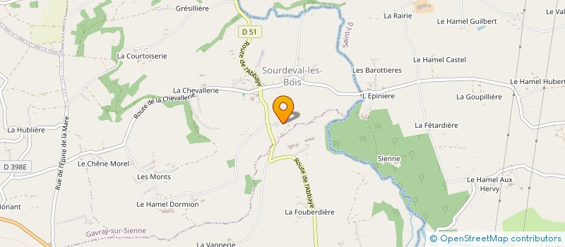 localisation de l'entreprise SCI GENES VAUBAN  GAVRAY-SUR-SIENNE