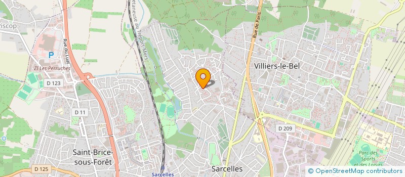localisation de l'entreprise SCI GENESE  SARCELLES