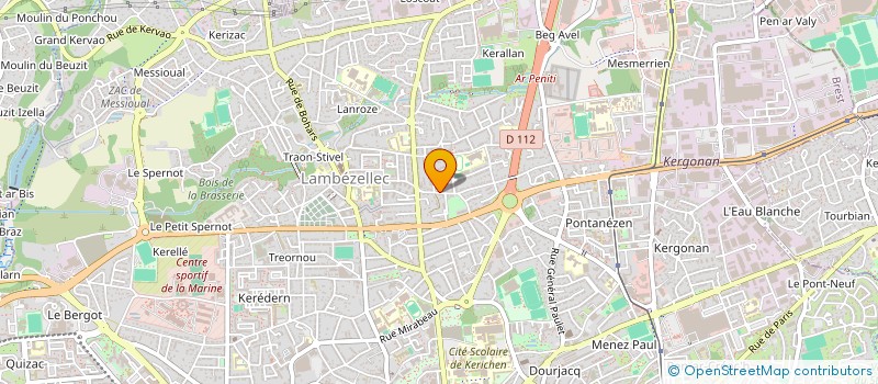 localisation de l'entreprise SCI GENESIS  BREST