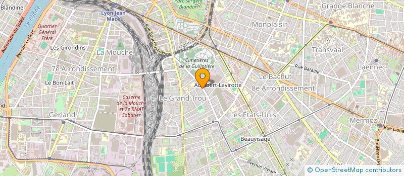 localisation de l'entreprise SCI GENEST  LYON