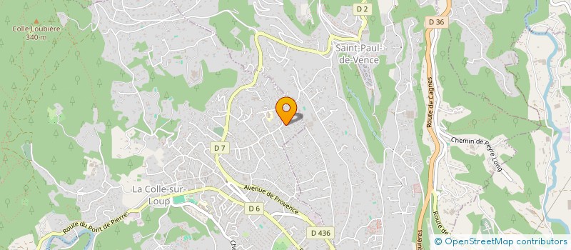 localisation de l'entreprise SCI GENESTIN APEV  LA COLLE-SUR-LOUP