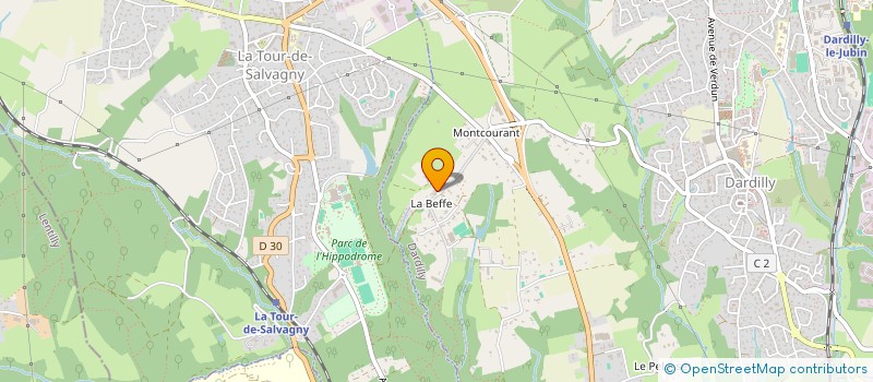 localisation de l'entreprise SCI GENEVE  DARDILLY