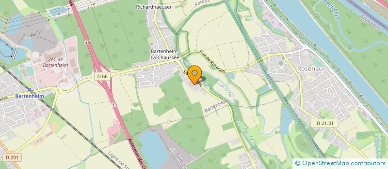 localisation de l'entreprise SCI GENEVIEVE  BARTENHEIM