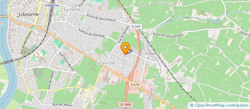 localisation de l'entreprise SCI GENEVIEVE  LIBOURNE