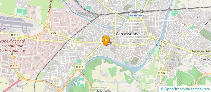 localisation de l'entreprise SCI GENEVIEVE MONTREDON à CARCASSONNE