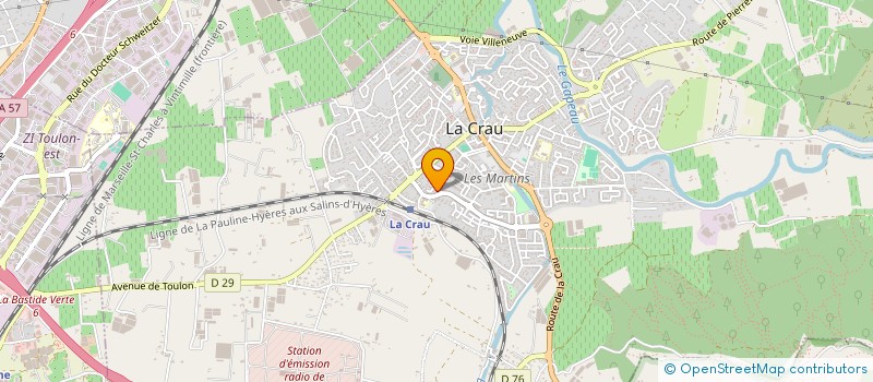 localisation de l'entreprise SCI GENEVOIS  LA CRAU