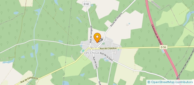 localisation de l'entreprise SCI GENEVOIX  LES CHOUX