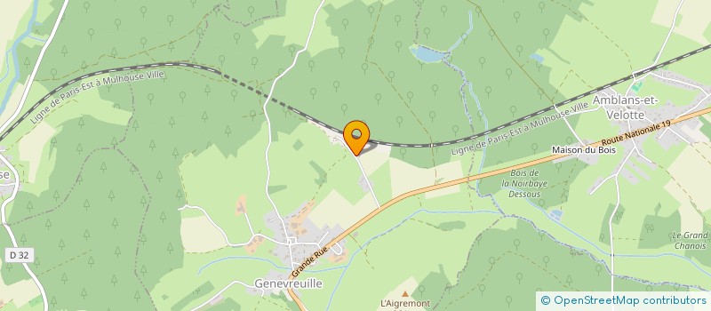 localisation de l'entreprise SCI GENEVREUILLE  GENEVREUILLE