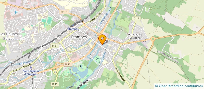 localisation de l'entreprise SCI GENEWU  ETAMPES