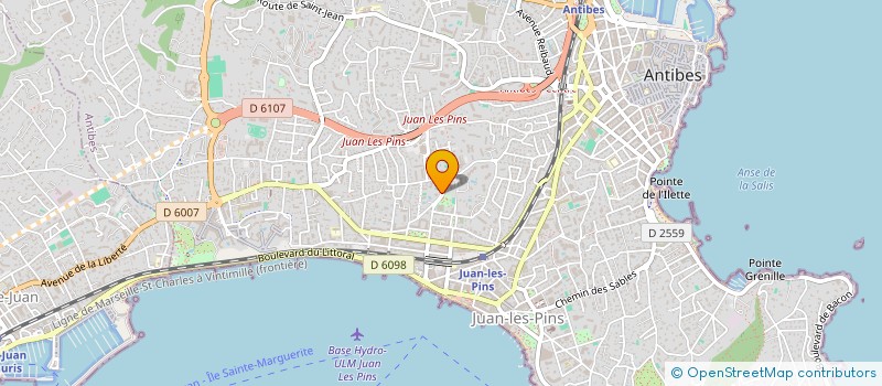 localisation de l'entreprise SCI GENI à ANTIBES