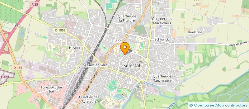 localisation de l'entreprise SCI GENIAU  SELESTAT