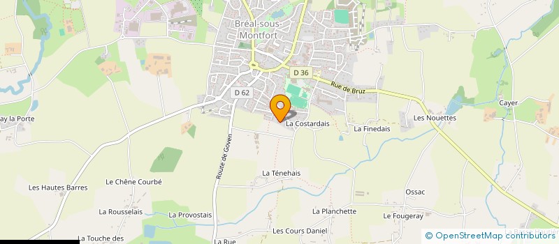 localisation de l'entreprise SCI GENIAUX  BREAL-SOUS-MONTFORT