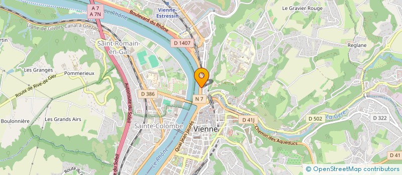 localisation de l'entreprise SCI GENILLON LINAGE  VIENNE