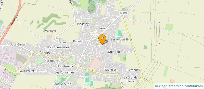 localisation de l'entreprise SCI GENIN 2  GENAS