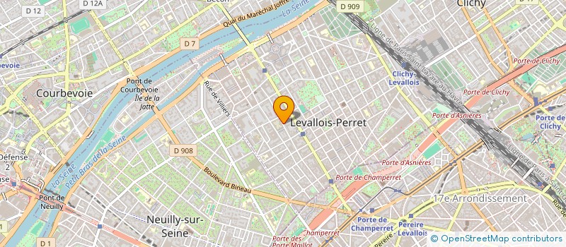 localisation de l'entreprise SCI GENINVEST à LEVALLOIS-PERRET