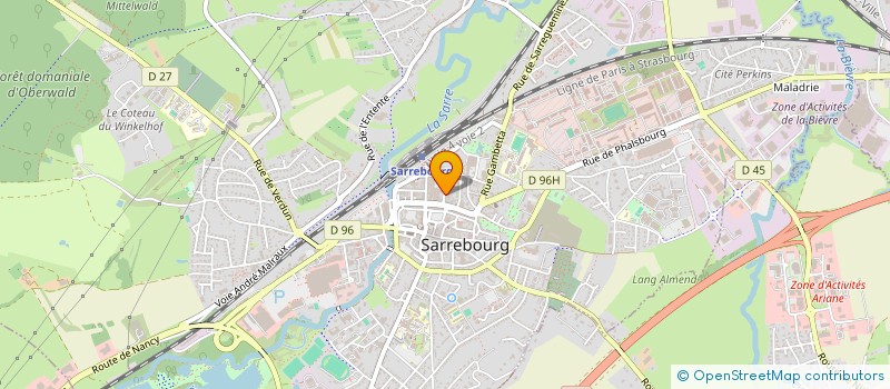 localisation de l'entreprise SCI GENISAR à SARREBOURG