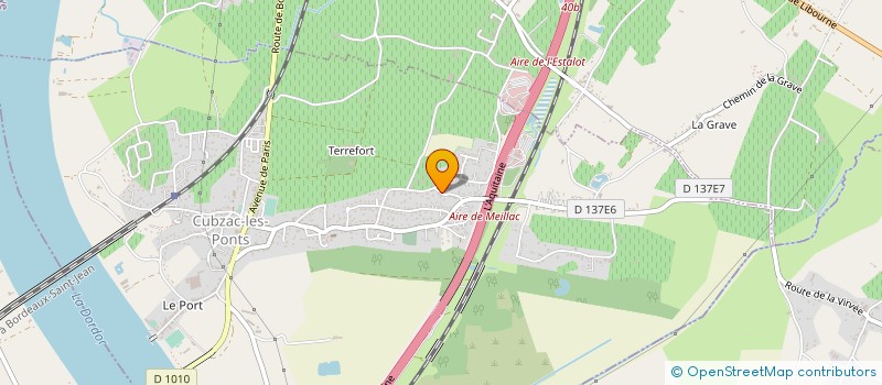 localisation de l'entreprise SCI GENISOL  CUBZAC-LES-PONTS