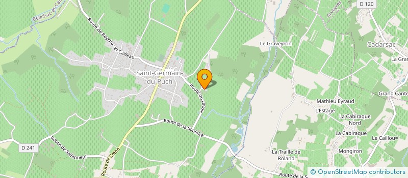 localisation de l'entreprise SCI GENISSON  SAINT-GERMAIN-DU-PUCH