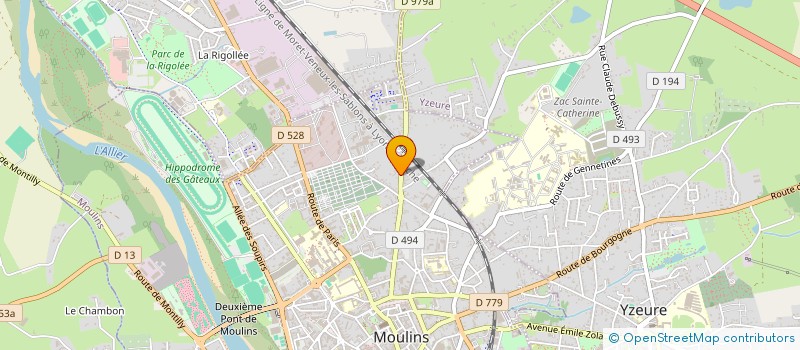 localisation de l'entreprise SCI GENJEAN à MOULINS
