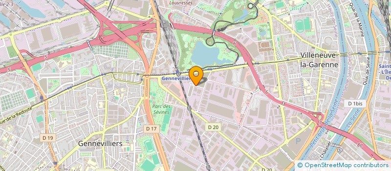 localisation de l'entreprise SCI GENNEVILLOISE à GENNEVILLIERS