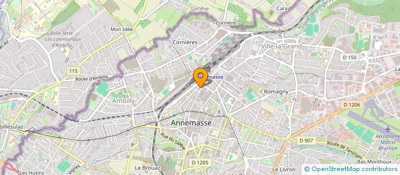 localisation de l'entreprise SCI GENOUD-PRACHEX à ANNEMASSE