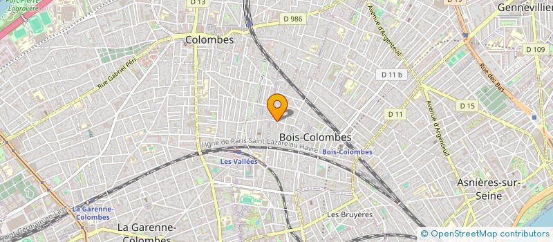 localisation de l'entreprise SCI GENPARK à BOIS-COLOMBES