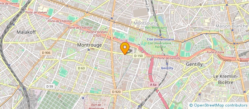 localisation de l'entreprise SCI GENPORT  MONTROUGE