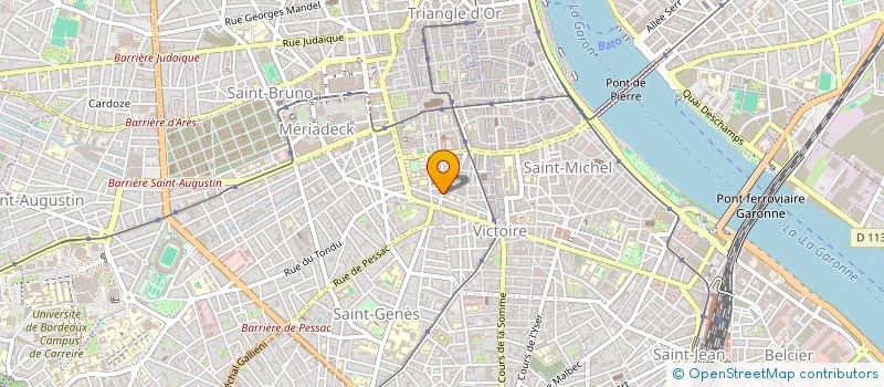 localisation de l'entreprise SCI GENSAN PONTET  BORDEAUX