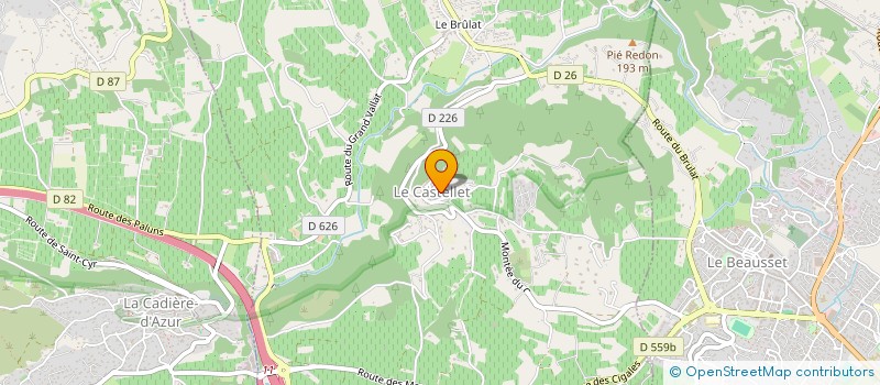 localisation de l'entreprise SCI GENSOLLEN  LE CASTELLET