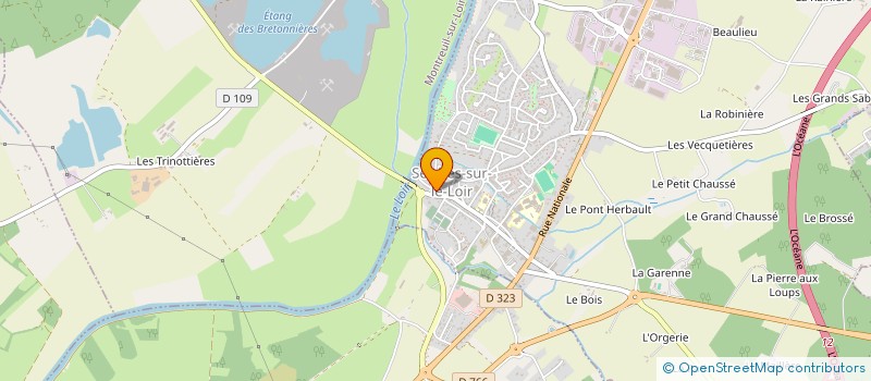 localisation de l'entreprise SCI GENTHIMY  LOIRE-AUTHION