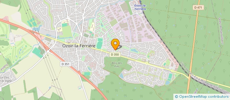 localisation de l'entreprise SCI GENTIANE à OZOIR-LA-FERRIERE