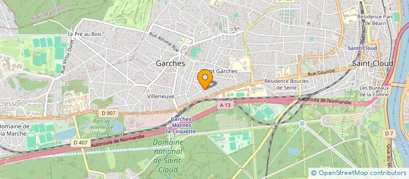 localisation de l'entreprise SCI GENTIANE à GARCHES