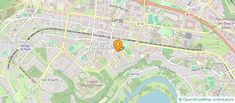 localisation de l'entreprise SCI GENTILLY MAO  CERGY