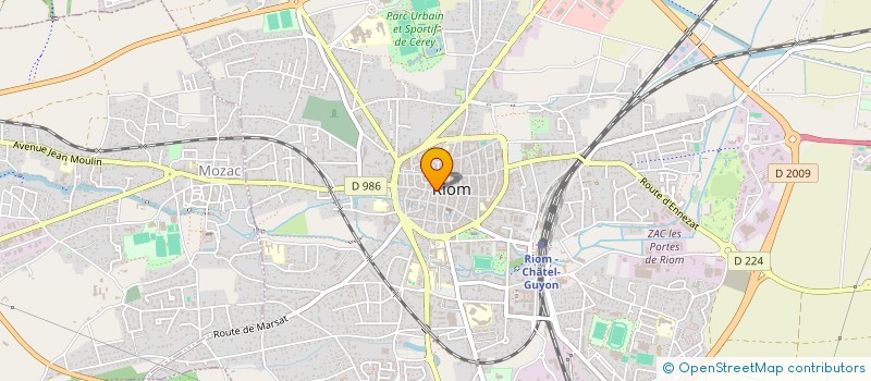 localisation de l'entreprise SCI GENTIS  RIOM