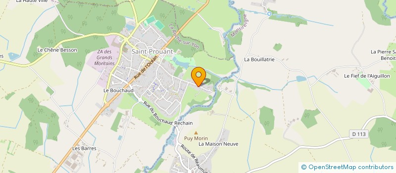 localisation de l'entreprise SCI GENTY  SAINT-PROUANT