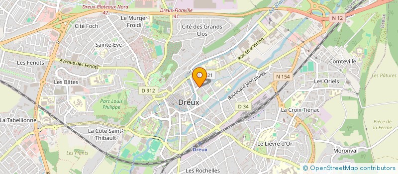 localisation de l'entreprise SCI GENUS à DREUX