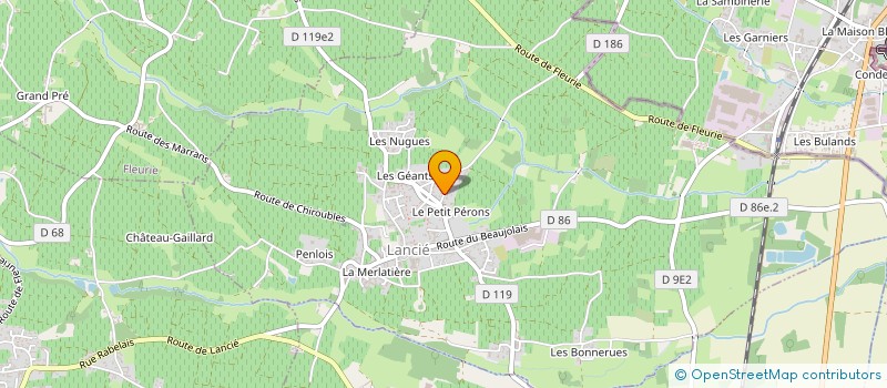 localisation de l'entreprise SCI GENY DE FLAMMERECOURT  LANCIE