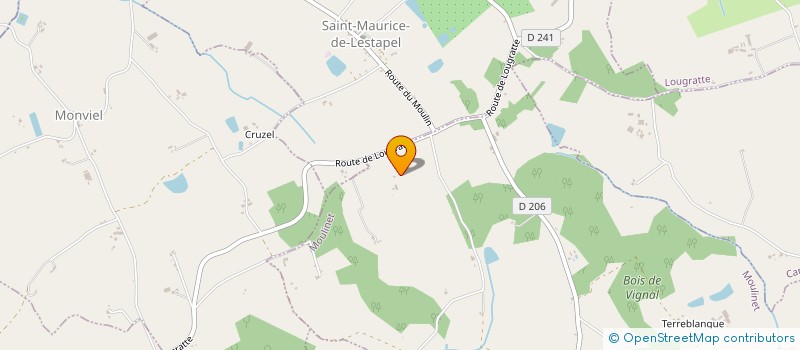 localisation de l'entreprise SCI GENYVIAL  MOULINET