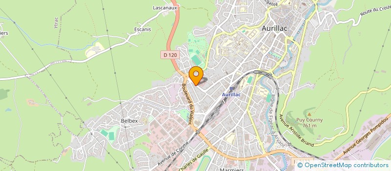 localisation de l'entreprise SCI GEO 2 à AURILLAC