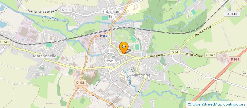 localisation de l'entreprise SCI GEO  HESDIN