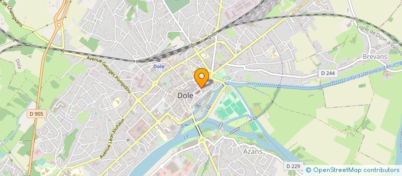 localisation de l'entreprise SCI GEO FM à DOLE