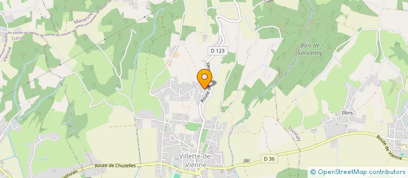 localisation de l'entreprise SCI GEO SAINT-JUST  VILLETTE-DE-VIENNE