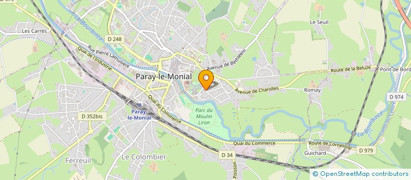 localisation de l'entreprise SCI GEO VAL D OR  PARAY-LE-MONIAL